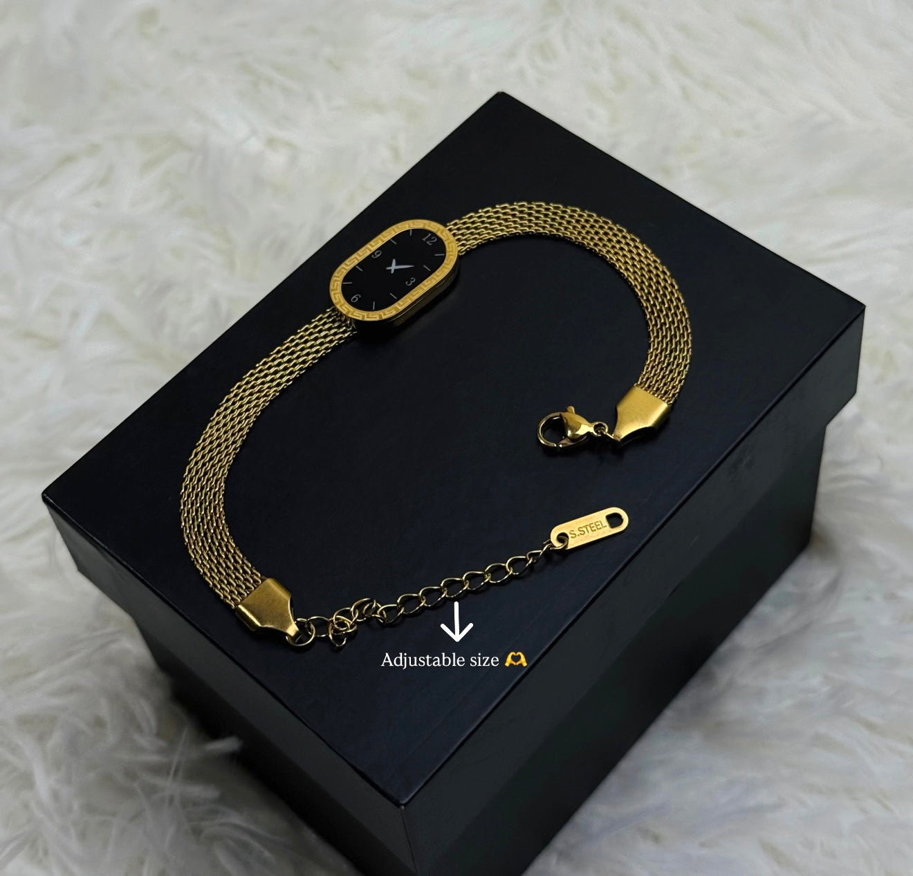 Classy Watch Bracelet Stack💯 Waterproof Tarnish Free Hypoallergenic 18k Gold Plated