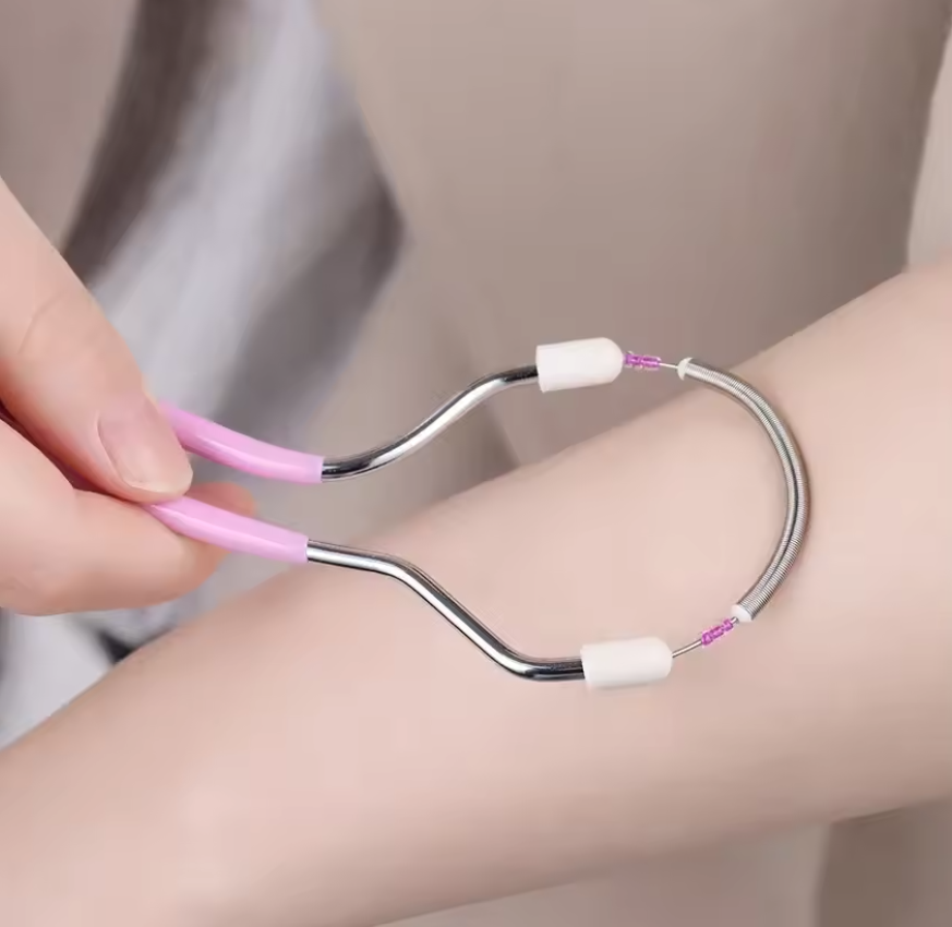 painless spring tweezers for facial hair remover.